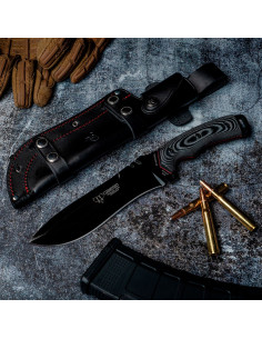 Cuchillo Boina Verde hoja negra (31,5 cm.)