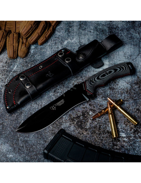 Cuchillo Boina Verde hoja negra (31,5...