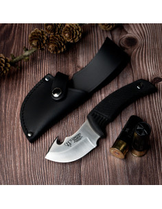 Tactisch mes met rubberen handgreep (18 cm.)