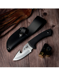 Skindekniv med gummihåndtag (21,5 cm.)