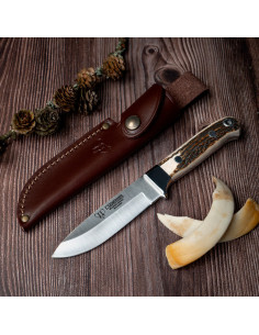Cuchillo de caza Cudeman mango ciervo