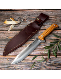Cudeman Jagdmesser, Griff aus Olivenholz