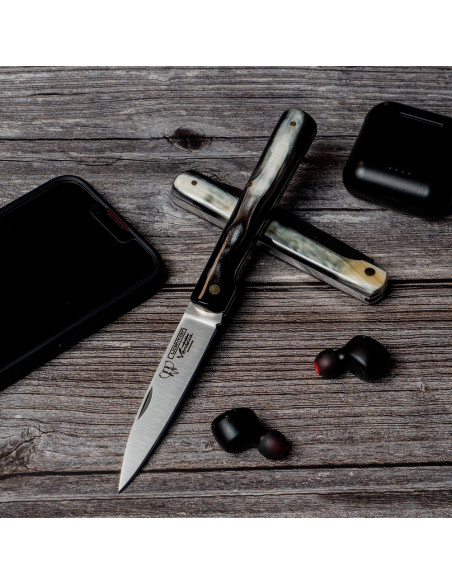 Vendetta Taschenmesser aus Stierhorn,...