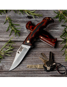 Cudeman-Messer, rote Ausdauer, 18,5 cm.