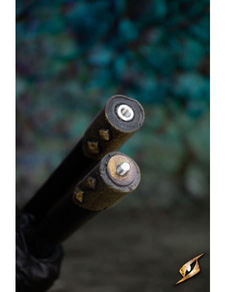 Lanza rúnica larga en látex para LARP...