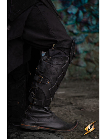 Lederbeinschienen des...