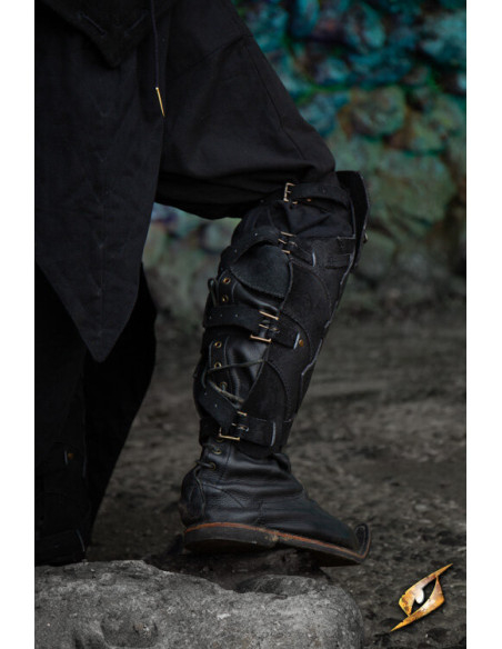 Lederbeinschienen des...