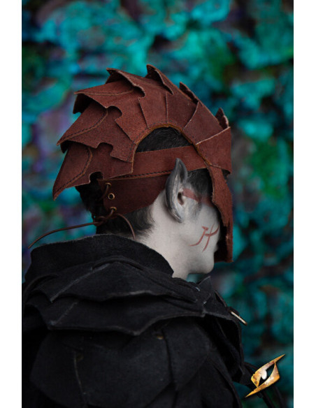 Assassin maske i ruskind, brun