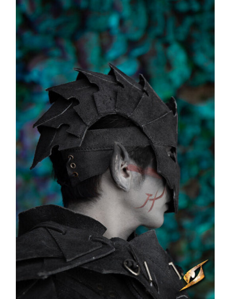 Assassin maske i ruskind, sort