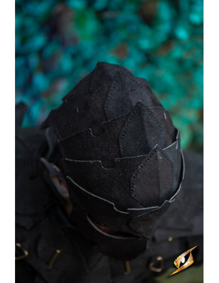 Assassin maske i ruskind, sort