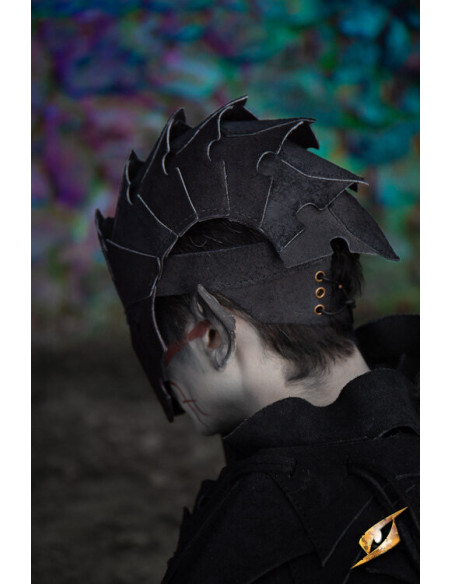 Assassin maske i ruskind, sort