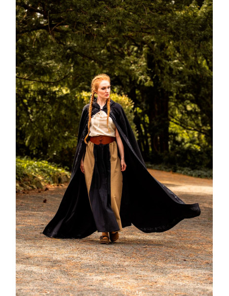 Erna middeleeuwse katoenen cape met...