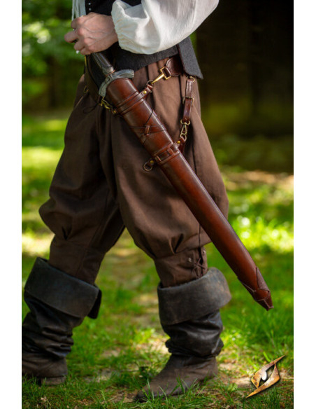 Zwaardfoedraal voor bruine riemen (75...