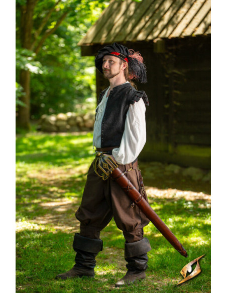 Zwaardfoedraal voor bruine riemen (94...