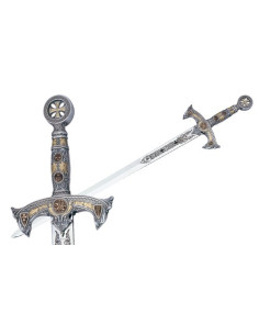 Schwert der Templer in Silber