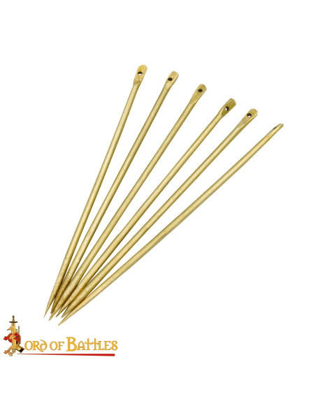 Pakke med 5 massive middelaldernåle...