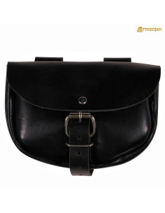 Bolso medieval para cinturón modelo Burglar cuero negro
