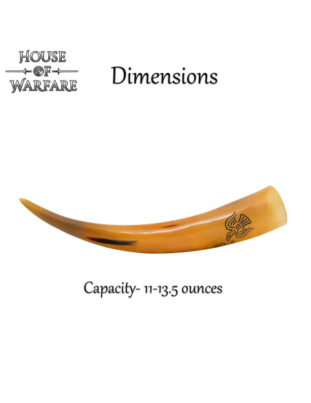 Naturligt drikkehorn Odins Ravne (300...