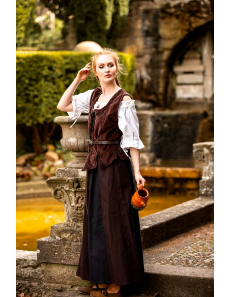 braunes mittelalterliches Mieder