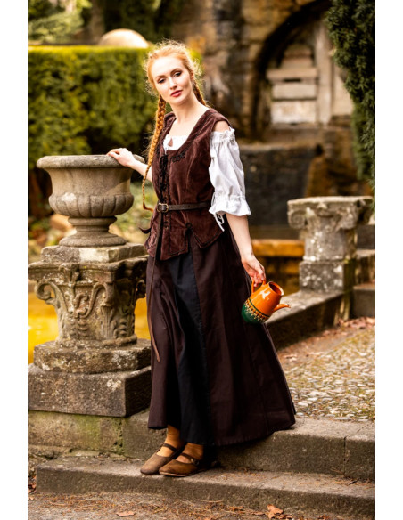 brun middelalderlig overdel