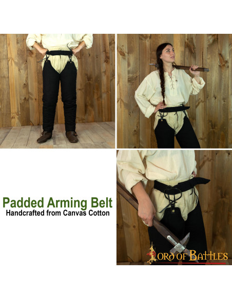 Cinturón medieval acolchado con...