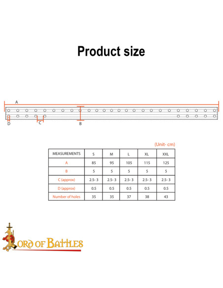 Mittelalterlicher gepolsterter Gürtel...