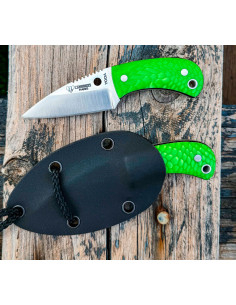 Cuchillos Yoda Juma mango verde de Cudeman, funda Kydex