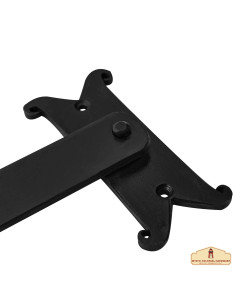 Mittelalterlicher schmiedeeiserner Türriegel (27,3 cm). 2