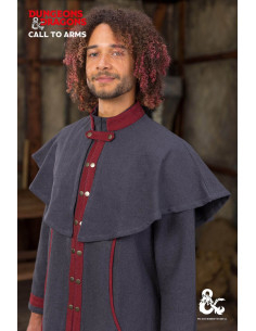 Dungeons and Dragons Warlock Kurzumhang, grau-rot