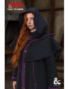 Gugel Warlock Dungeons and Dragons, zwart-paars
