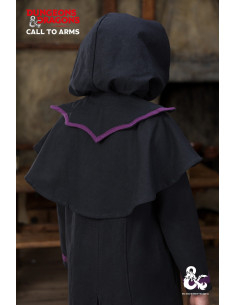 Gugel Warlock Dungeons and Dragons, schwarz-lila 2