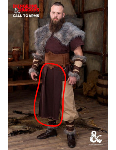 Dungeons and Dragons Barbarian Lændeklæde, brun 2