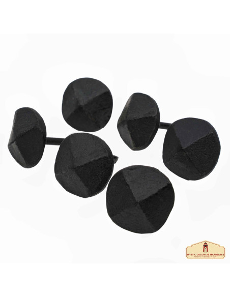 Set van 6 smeedijzeren spijkers zwart...