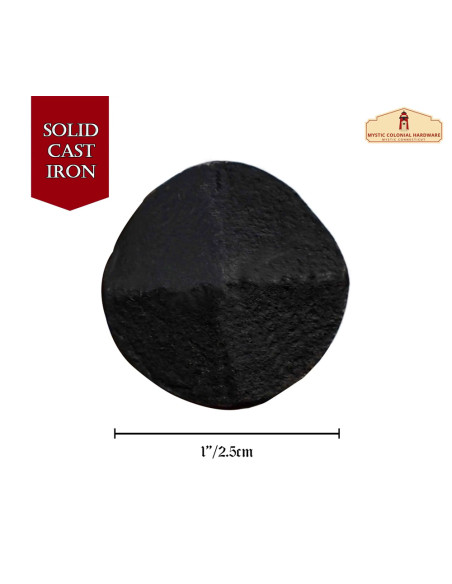 Set van 6 smeedijzeren spijkers zwart...