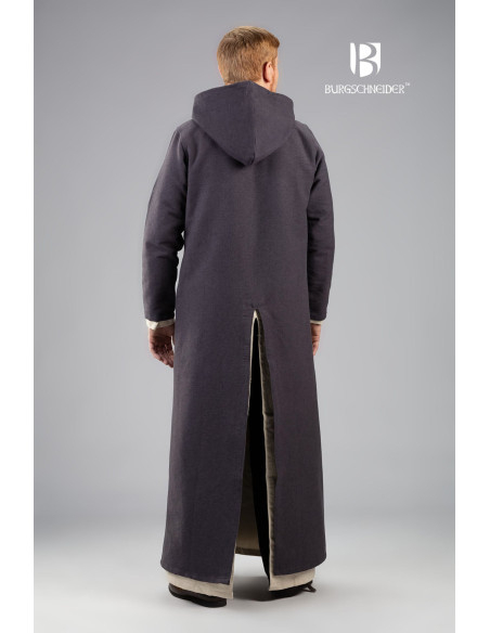 Reaud tuniek met capuchon, grijs