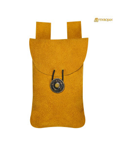 Mittelalterliche Gürteltasche für Freizeitsportler, gelb