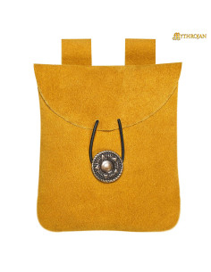 Mittelalterliche Gürteltasche für Freizeitsportler, gelb 2