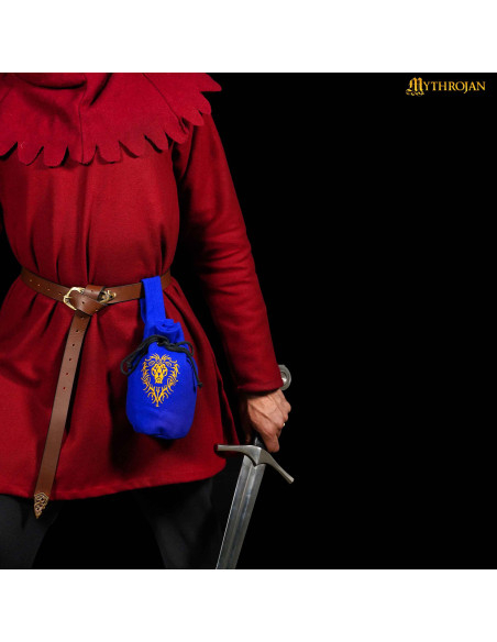 Bolsa limosnera medieval en lana...