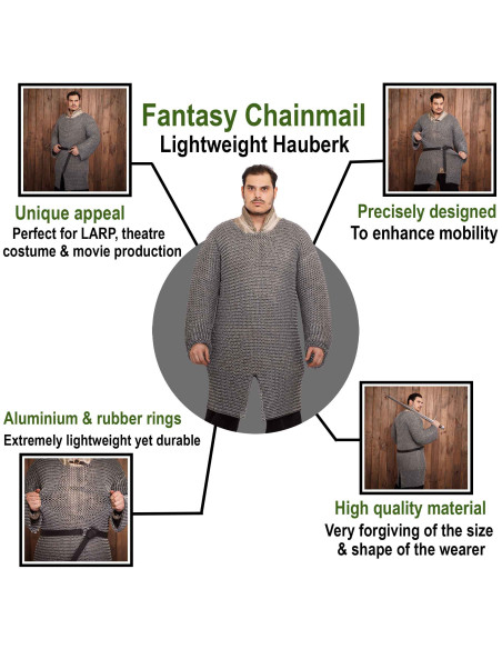 Maliënkolder aluminium ringen Hauberk...