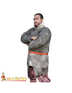 Cota de malla anillas acero dulce modelo Hauberk (8 mm.)