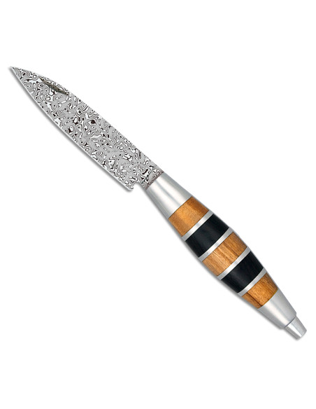 Albainox markkniv med damaskusblad...