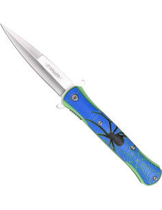 Edderkoppelommekniv med ABS-håndtag (9,5 cm.)