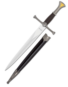 Decoratieve dolk met King-model schede (35 cm.)