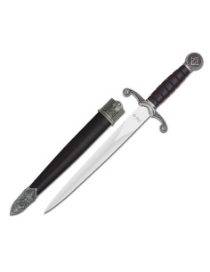 Decoratieve Vrijmetselaarsdolk met schede (39,30 cm.)