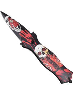 Navaja Stiletto Nightmare II con punta rompevidrio (9 cm.)