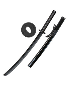 katana de Fibra para entrenamiento, color negro (33,85 cm.)