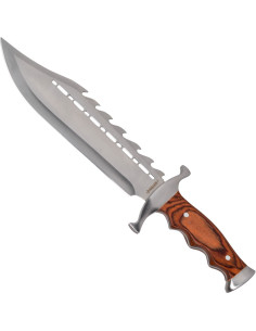 Cuchillo de caza modelo bowie con funda (38 cm.)