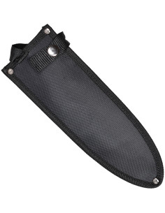 Zwart Outdoor tactisch mes met schede (38 cm.) 2