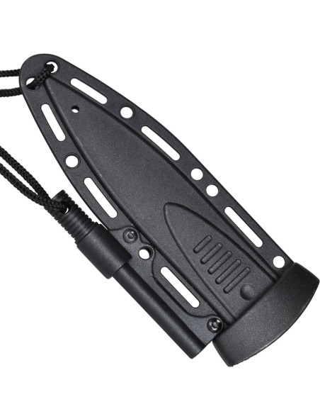 Bådkniv med lighter og skede (23 cm.)