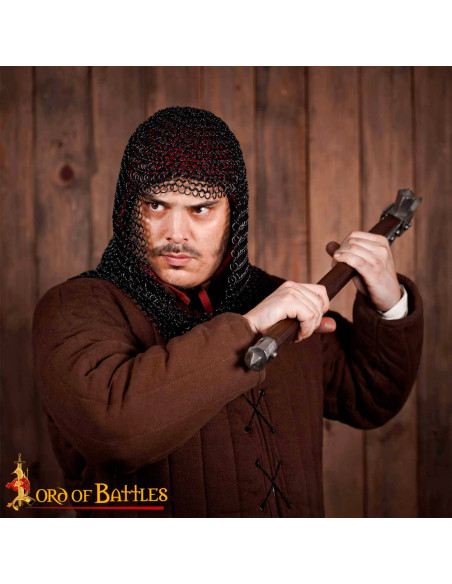 Bøddel ringbrynje runde ringe, sorte